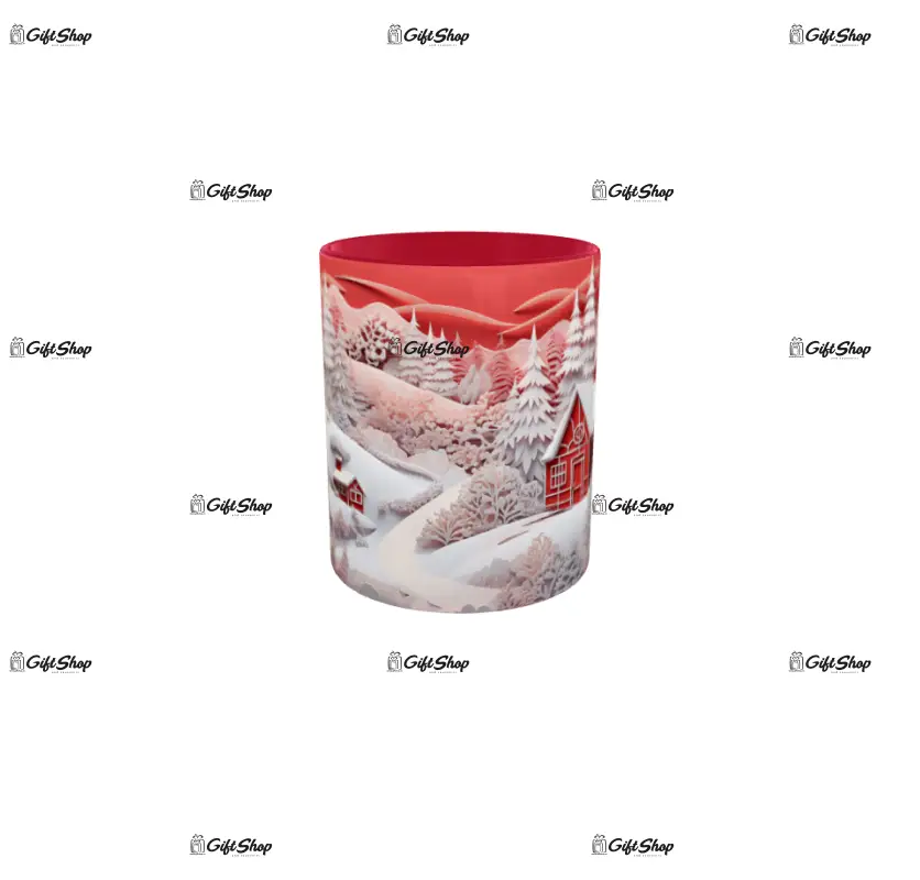 Iarna decor, cana din ceramica, 330ml, model cgs1789